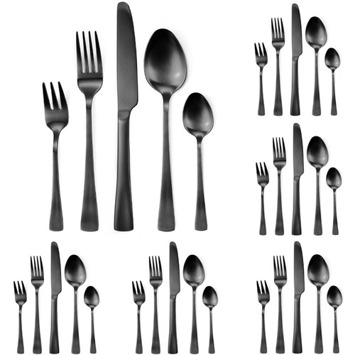 Besteckset edelstahl schwarz - besteckset,