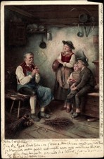 Künstler Ak Müller Lingke, Albert, Der musikalische Besenbinder - 3839451