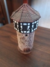 Keramiktum Leuchtturm Ton Handarbeit beleuchtbar Turm Modellbau