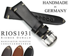22mm /18 Shell Cordovan RIOS1931 Germany robust Vintage Retro Look BAND Uhrband