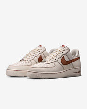 HQ2037-101 Nike Air Force 1 Low Ivory Saddle Brown (Herren)