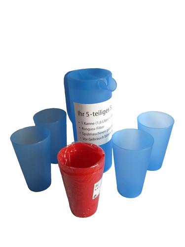 Saftset teilig blau - +, 4