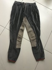 + tolle Reithose von Equiline, Ganzleder, Cord, Winter, grau, Größe 36+