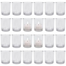 24er Set: Glas Teelichthalter