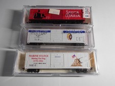 Spur N  3 Amerikanische Güterwagen  sehr gut  in OV !