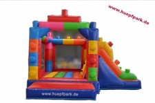 Hüpfburgverleih, Fun Hüpfburg Baustein II, Kindergeburtstage, Feiern, Vermietung