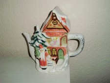Teekanne Weihnachtshaus Kanne