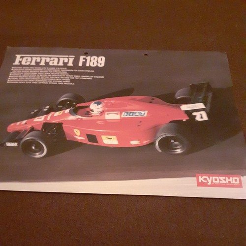 Kyosho werbeblatt ferrari f189 - kyosho,