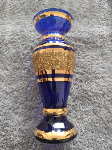 Kobalt blau vase bohemia - kobalt,