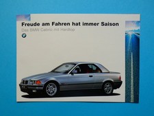 Prospekt / Katalog - BMW 3er E36 - Cabrio / Cabriolet - Hardtop - 2/1995