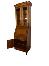 Stilvoller Sekretär Mit Vitrinen Aufsatz AUFSATZVITRINE 2 Teile Stilmöbel