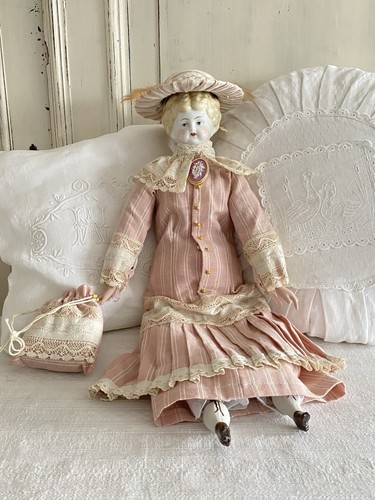 Alte biedermeier puppe aus - biedermeier,