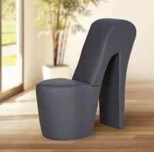 Schuhsessel Sessel Stuhl DESIGNER High Heel mit Nieten in verschiedenen Farben 