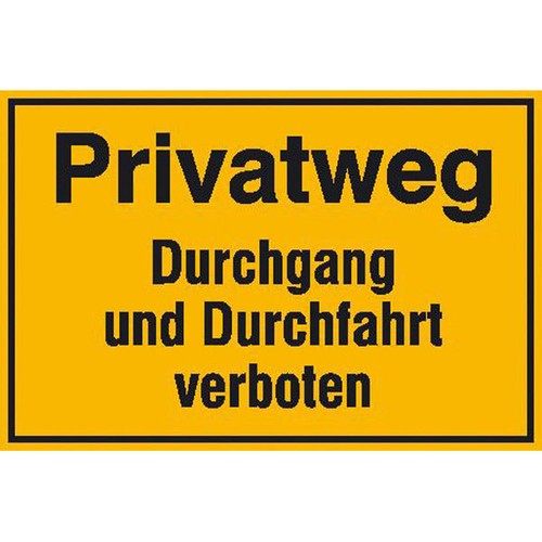 Privatweg durchgang und - privatweg,