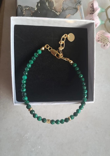 Afrikanische smaragd armband - smaragd,