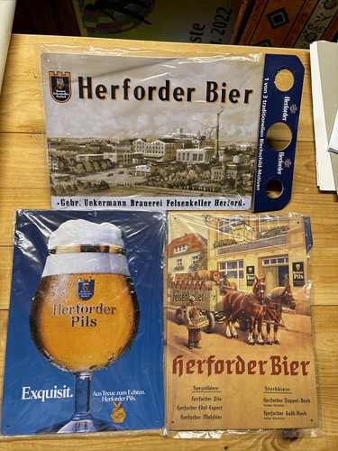 Werbeblechschilder der - 3,
