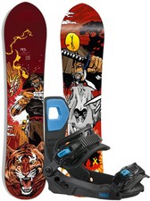 YES Snowboard Set Snowboardset FIRST POW 2024 inkl. HEAD LYTRIDE JR black