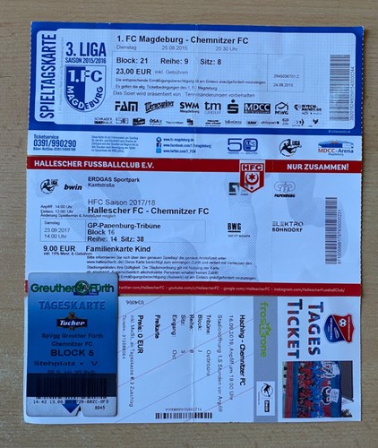 Alte tickets auswärts - 4,