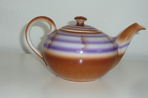 Teekanne art deco - deco, spritzdekor