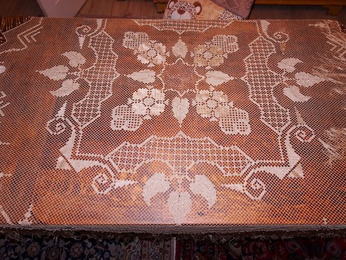Handarbeit tischdecke filet - handarbeit,