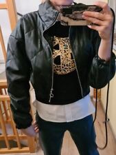Jacke, Blouson, schwarz, Kunstleder, Bauchfrei, Kurzjacke, Bolero, neuwertig