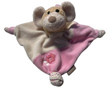 Sterntaler Maus Milly Schmusetuch rosa beige punkte Kuscheltuch - gebraucht