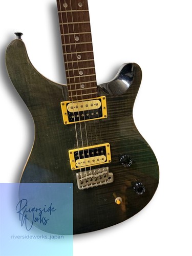 Prs custom black gitarre - se,