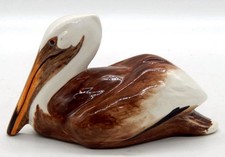 Vintage - handbemalte Keramik - Pelikan - Vogelfigur - The Townsends signiert