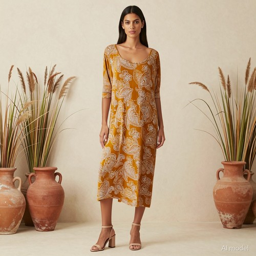 übergröße boho midi - boho,