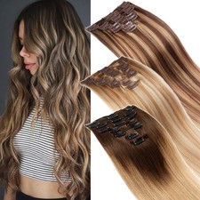 100% Echthaar Clip In Remy