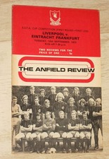 Liverpool FC - Eintracht Frankfurt UEFA-Cup 1972 Fußball Programm RARITÄT