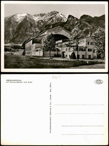 Ansichtskarte oberammergau - ansichtskarte,