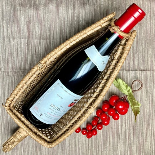 Weinflaschenhalter weinrot