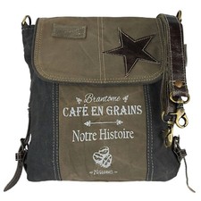 Sunsa Damen Tasche Umhängetasche, Handtasche aus Canvas & Leder.