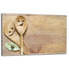 Herdabdeckplatte Ceranfeldabdeckung Spritzschutz Glas 80x52 Küche