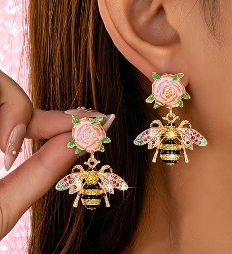 Goldene bienen ohrstecker - goldene,