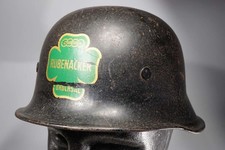 Werkschutz Helm / Stahlhelm - Auto Union mit Innenhelm - Gr.57