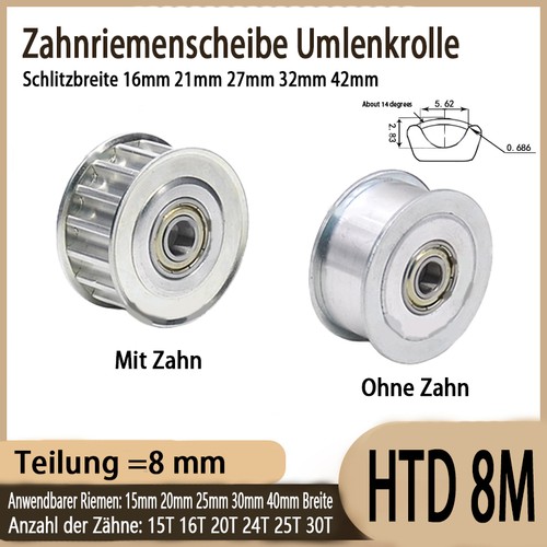 Htd zahnriemenscheibe - 8m,