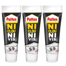 3 Tuben Pattex „Kleben statt Bohren“ – Universalkleber Weiß 40ml Montagekleber