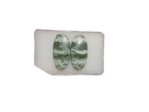 Paar silberauge cabochon ca - silberauge,
