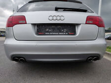 ORIGINAL S6 Stoßstange hinten Audi A6 4F Stoßfänger PDC LY7W Lichtsilber silber