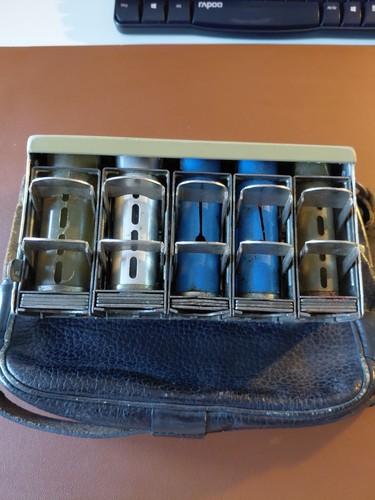 Alte schaffnertasche mit - schaffnertasche, dm