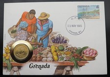 Grenada - 1 Dollar 1981  Ostkaribische Staaten - Die "Golden Hind" -  Numisbrief