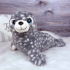 Plüsch Seehund grau-weiß