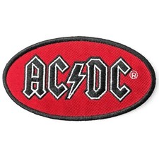 AC/DC Patch · Logo Oval Red