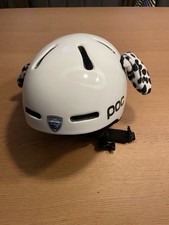 Skihelm POC Fornix MIPS, Kinderhelm, Gr. XS/S 51-54, weiß mit orange