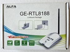 ALFA Network GE-RTL8188 - 2.4 GHz WLAN USB Adapter 802.11b/g/h