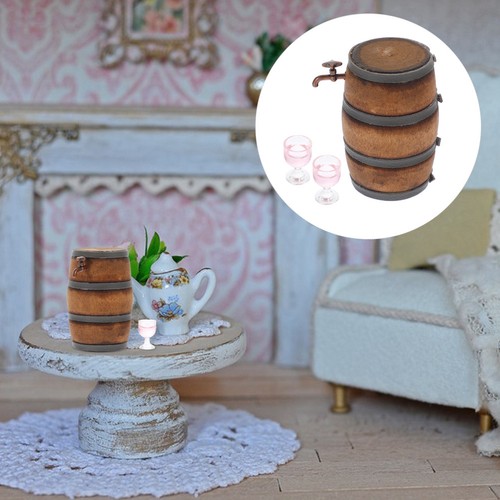 Set puppenhaus holz wein - set,