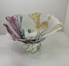 Seltene Glasschale mit Fuß