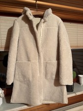 RINO & PELLE Teddyfell-Mantel  ALINA zum Wenden Gr. 38 Creme ungetragen!!